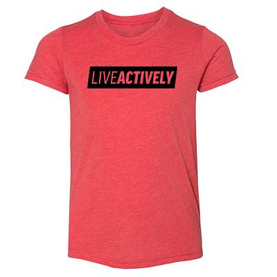Live Actively Tri-Blend T-shirt (Big Kids)